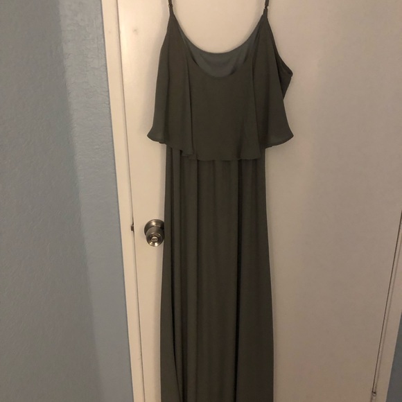 Beautiful , grey evening dress with adjust. Strap - Picture 2 of 3
